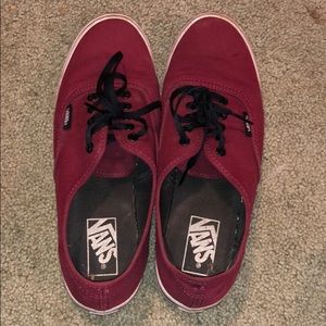 Burgundy 8.5 vans